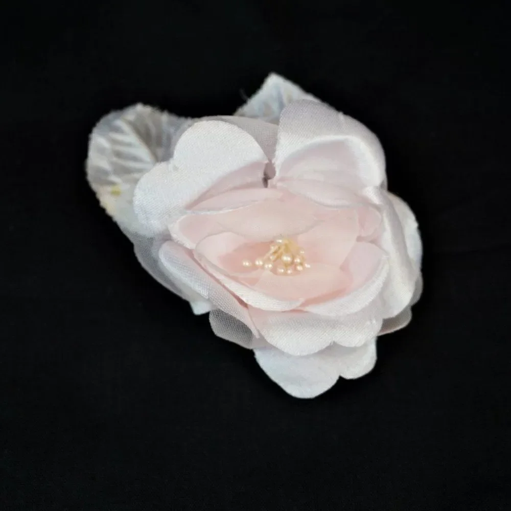 Estate Find Flower Decorations Bow Ribbon Appliques Craft Supply Wedding